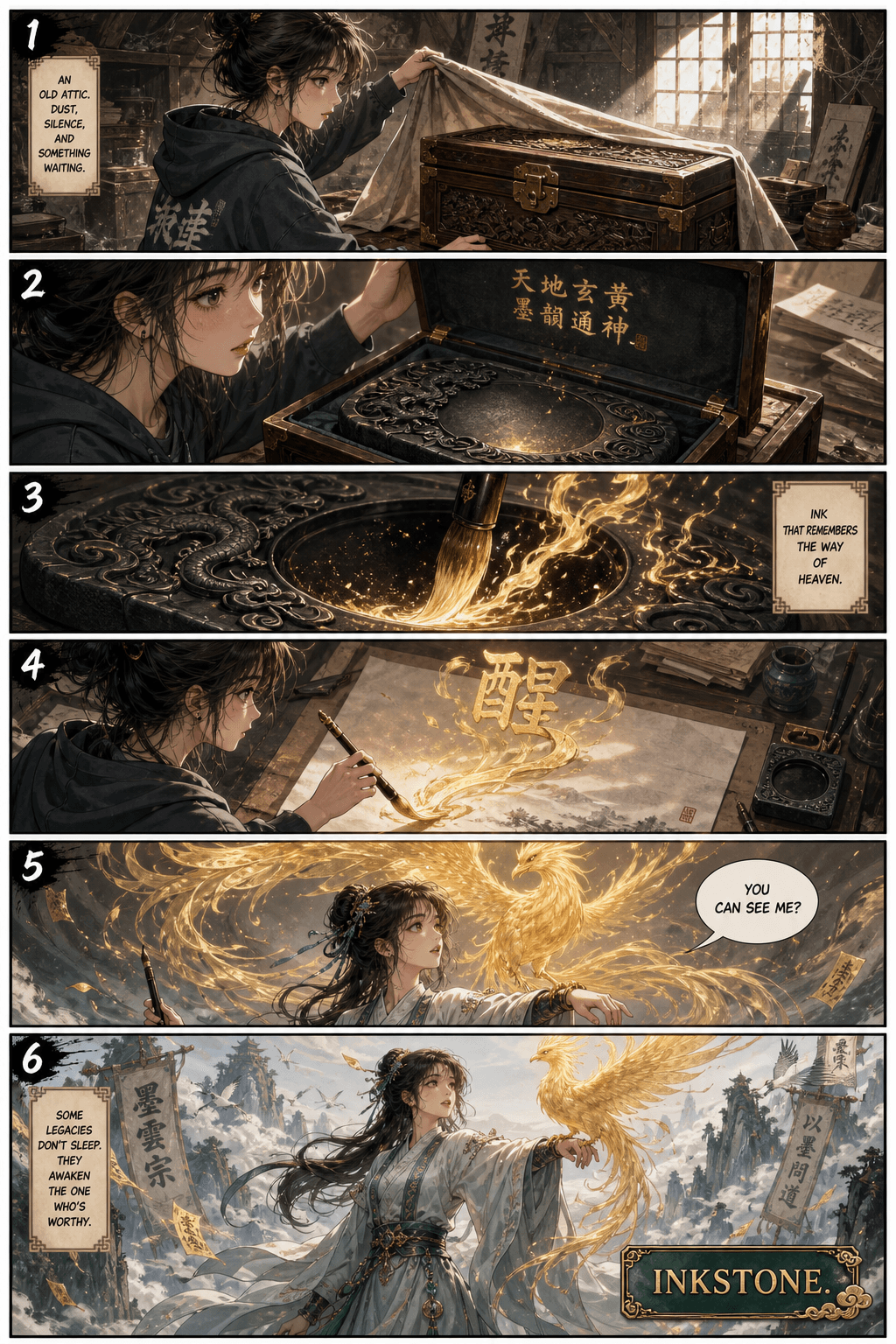 A free sample episode generated by Manhua Creator